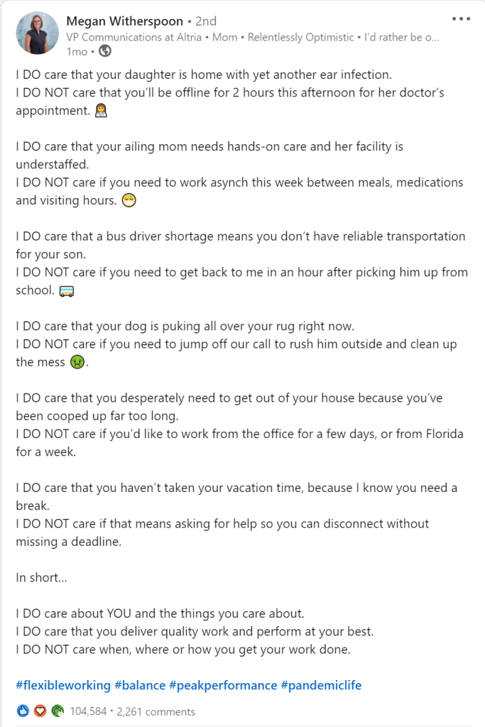 Megan Witherspoon VP Communications at Altria