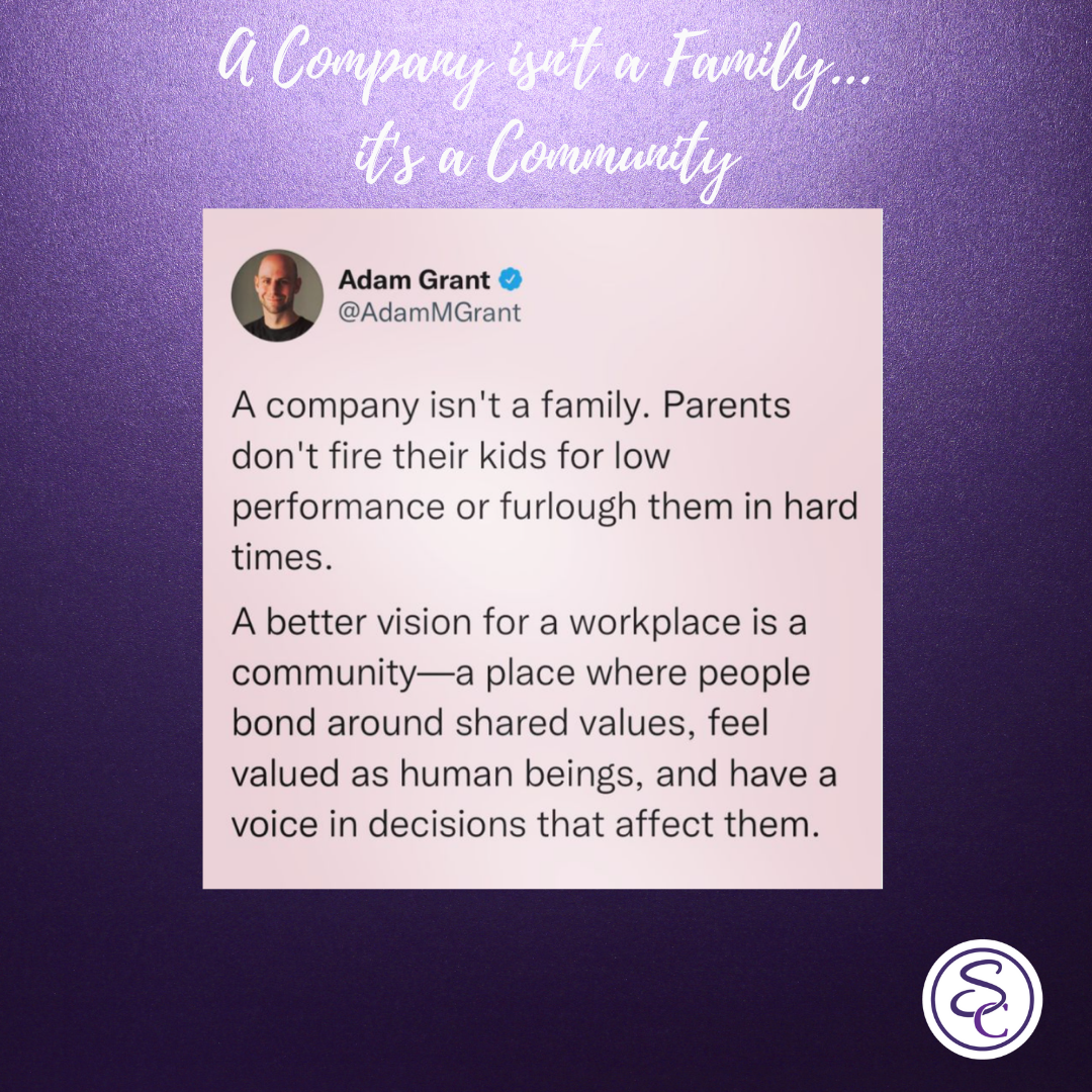 A company isn't a family